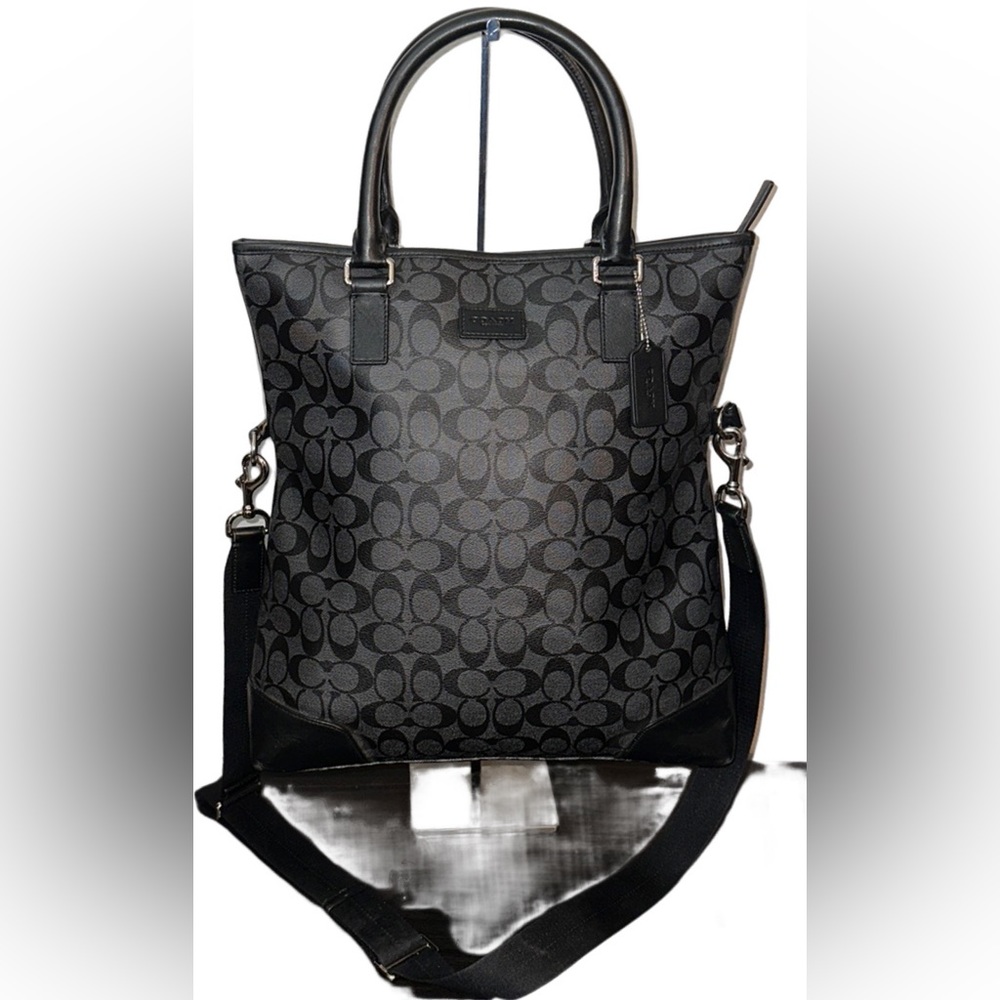 Coach Signature Heritage Foldover F71103 Men's Signature Line Handbag,Shoulde...